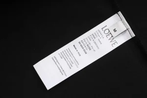 L ON Logo Embossed Shirt Black Wash label