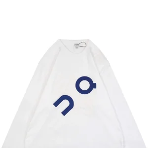 L ON Logo Embossed Shirt White