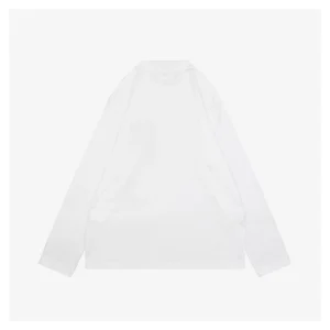 L ON Logo Embossed Shirt White Back view