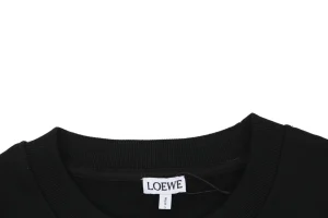 L Rope Logo Embroidered Sweatshirt Black Collar