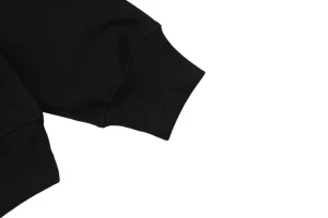 L Rope Logo Embroidered Sweatshirt Black Cuff