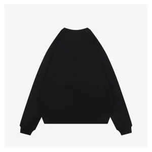 L Rope Logo Embroidered Sweatshirt Black Back view