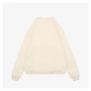 L Rope Logo Embroidered Sweatshirt Beige Back view