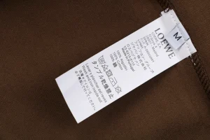 Loewe Anagram Grid Rubber Print Hoodie Brown Wash label