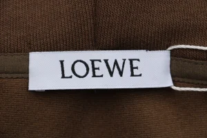 Loewe Anagram Grid Rubber Print Hoodie Brand label