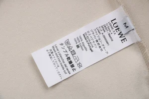 Loewe Anagram Grid Rubber Print Hoodie White Wash label