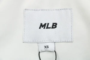 MLB 3rd-Generation Utility Short Down Jacket with Fur Hood White Brand label