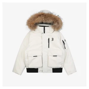 MLB 3rd-Generation Utility Short Down Jacket with Fur Hood