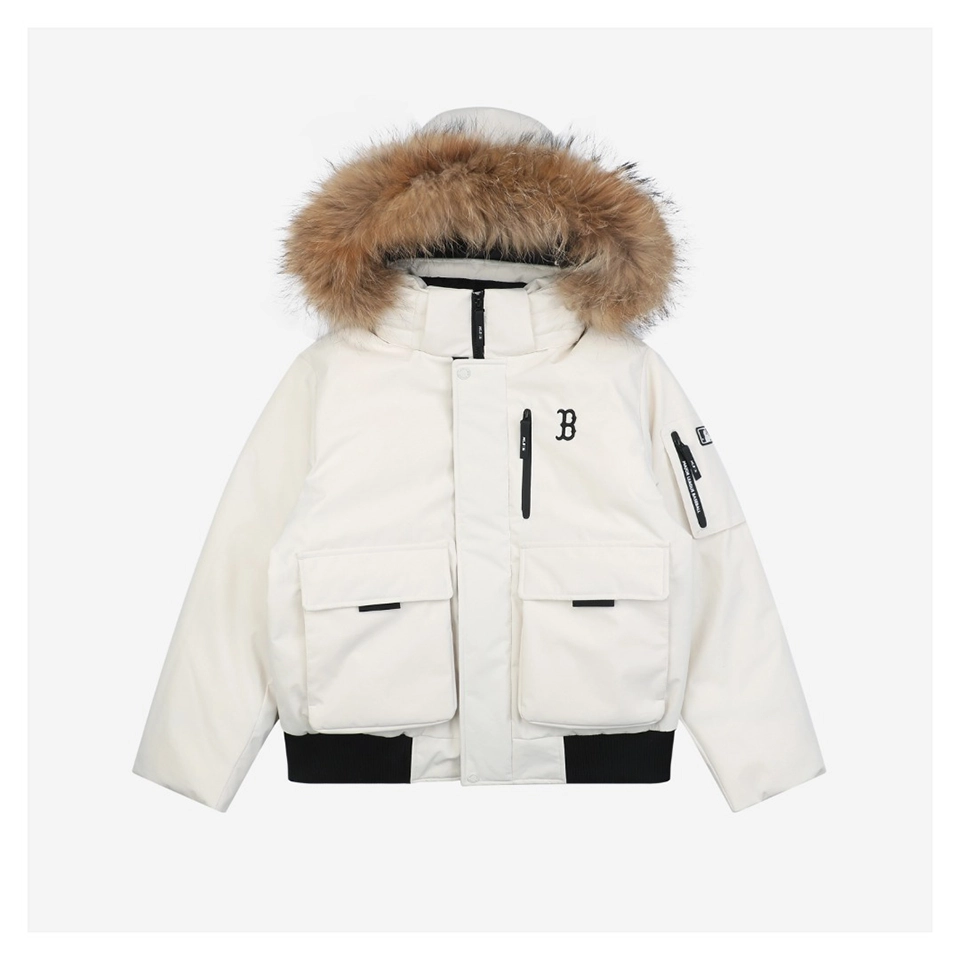 MLB 3rd-Generation Utility Short Down Jacket with Fur Hood