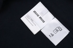 MM Cashmere Blend Logo Polo Knit Brand label