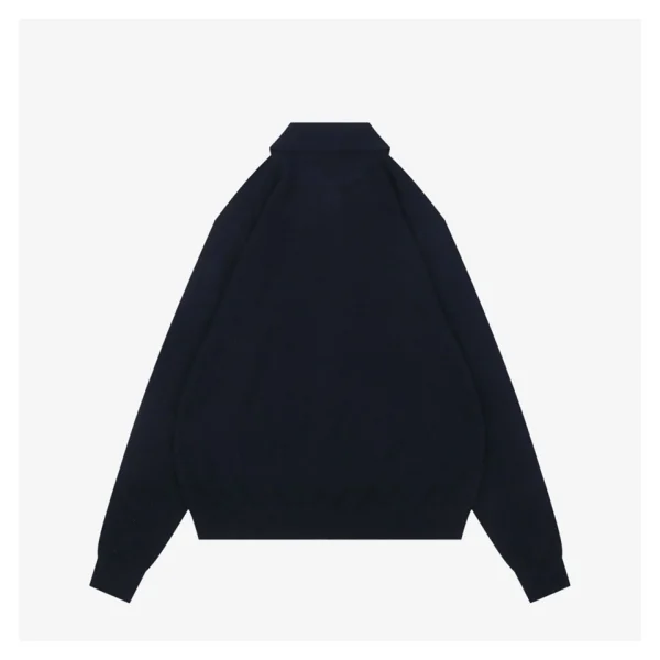 MM Cashmere Blend Logo Polo Knit Back view