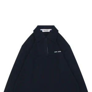 MM Cashmere Blend Logo Polo Knit