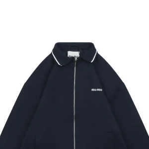 MM Logo Collar Zip Jacket