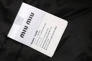 MM Pinstripe Logo Embroidered Zip Jacket Wash label