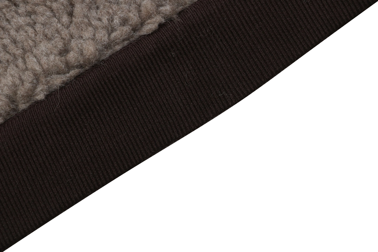 MM Sherpa Fleece Jacket Grey Hem