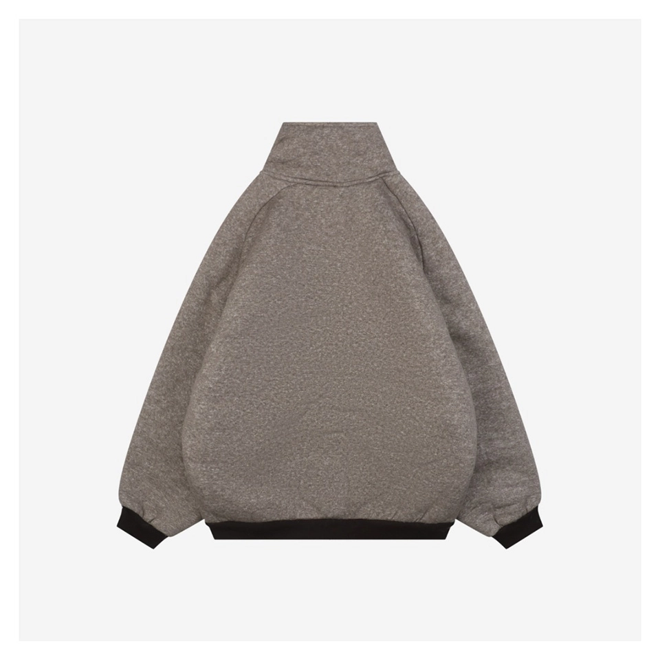 MM Sherpa Fleece Jacket Grey Front view