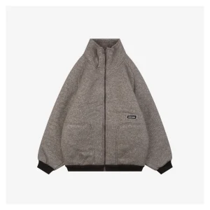 MM Sherpa Fleece Jacket Grey Front side