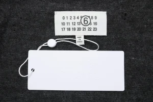 Maison Margiela Distressed Number 6 Crewneck Sweater Brand label