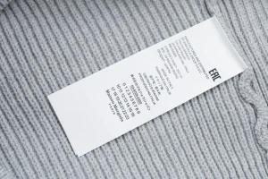 Maison Margiela Four-Stitches Solid Knit Crewneck Sweater Grey Wash label