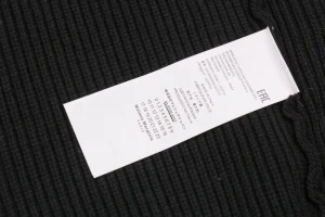 Maison Margiela Signature Four-Stitches Knit Sweater Black Wash label