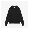 Maison Margiela Signature Four-Stitches Knit Sweater (Black/Dark Grey)