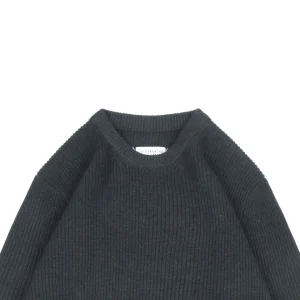 Maison Margiela Signature Four-Stitches Knit Sweater Dark Grey