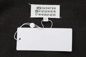 Maison Margiela Suede Patch Wool Polo Sweater Brand label