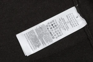Maison Margiela Suede Patch Wool Polo Sweater Wash label