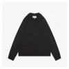 Maison Margiela Suede Patch Wool Polo Sweater