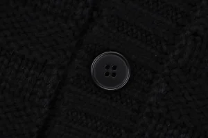 Maison Margiela Wool-Blend Distressed Cardigan Button