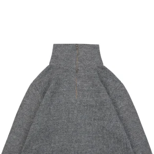 Maison Margiela Wool Blend Half-Zip Sweater