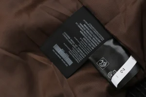 Miu Miu Denim Padded Jacket with Corduroy Collar Wash label