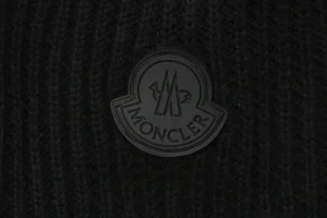 Moncler Arm Patch Crewneck Wool Sweater Black Brand
