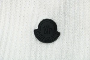 Moncler Arm Patch Crewneck Wool Sweater White Brand