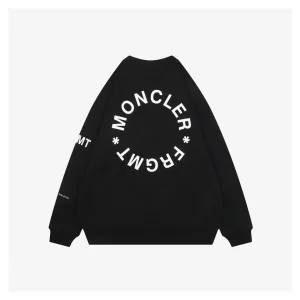 Moncler FRGMT Circular Logo Crewneck Sweatshirt Black Back view