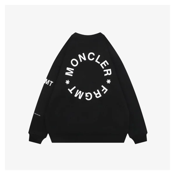 Moncler FRGMT Circular Logo Crewneck Sweatshirt Black Back view