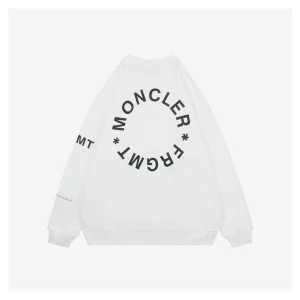 Moncler FRGMT Circular Logo Crewneck Sweatshirt White Back view