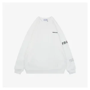 Moncler FRGMT Circular Logo Crewneck Sweatshirt White Front view