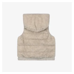 Moncler Grenoble Shearling Hooded Down Gilet MS-112 Back view