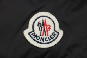 Moncler Khloe Belted Fur-Hooded Long Down Coat #MS-43 Brand label