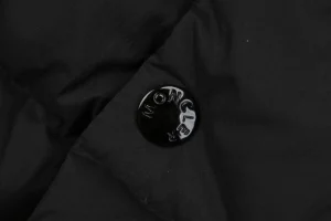 Moncler Matte Finish MK Logo Down Vest Button