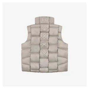 Moncler RAXXY 3D Quilted Down Vest Grey Back view