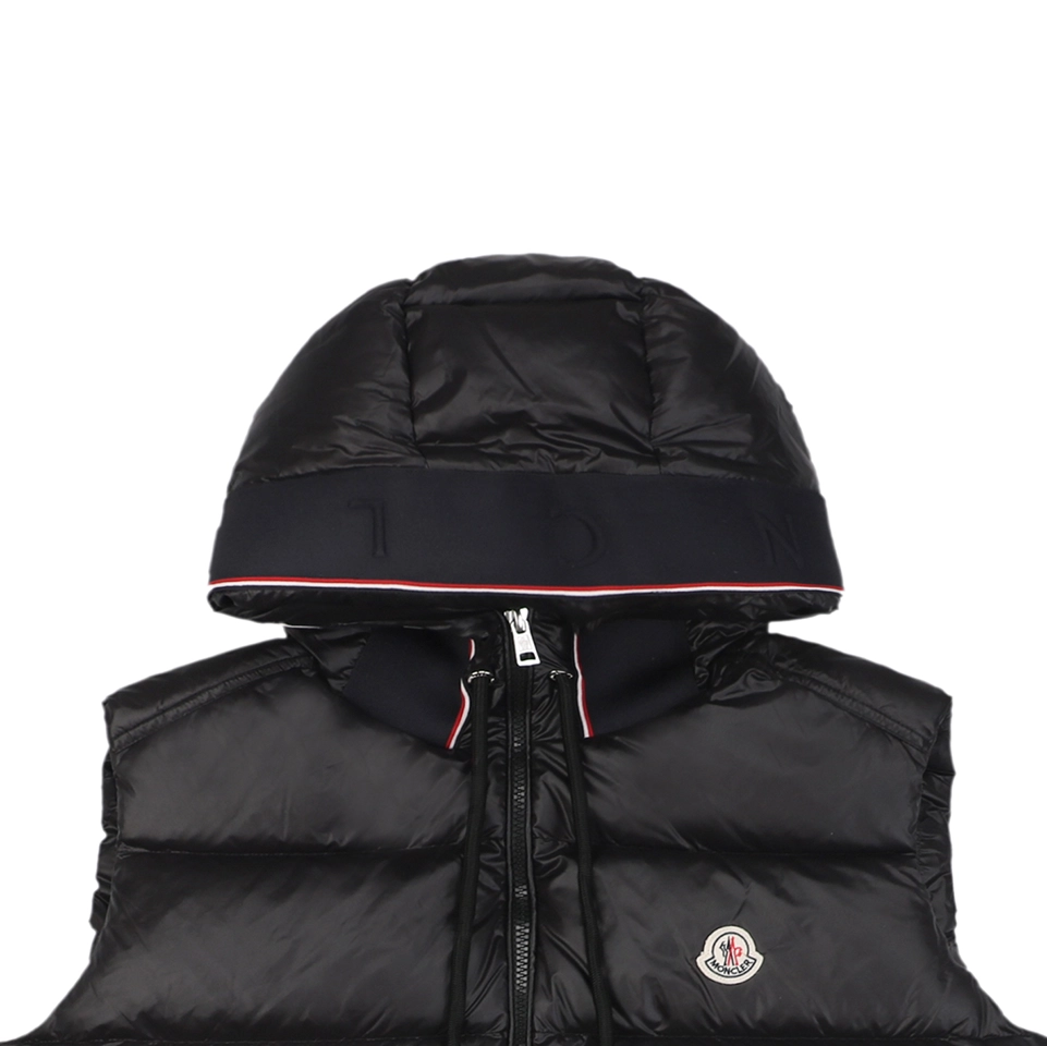 Mxxcler Webbing Hooded Down Vest – FRGMT by Hiroshi Fujiwara (Silver/Black)