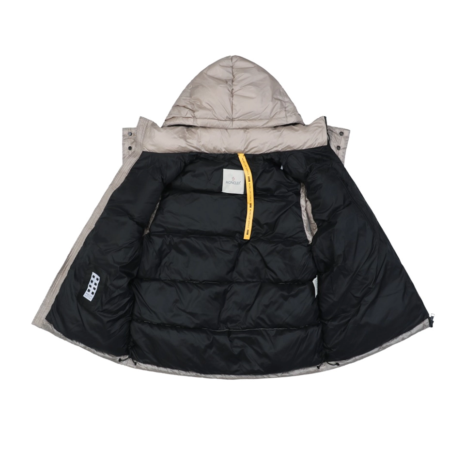 Mxxcler Webbing Hooded Down Vest – FRGMT by Hiroshi Fujiwara (Silver/Black)