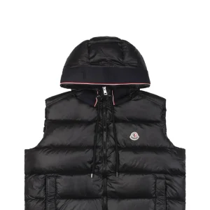 Moncler Webbing Hooded Down Vest – FRGMT by Hiroshi Fujiwara Black