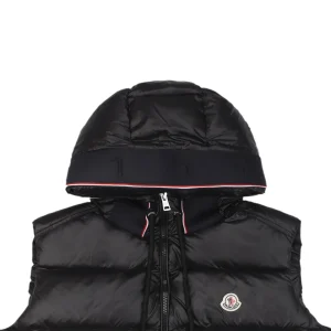 Moncler Webbing Hooded Down Vest – FRGMT by Hiroshi Fujiwara Black
