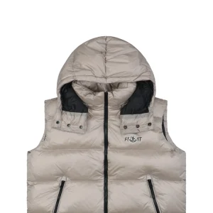 Moncler Webbing Hooded Down Vest – FRGMT by Hiroshi Fujiwara Silver