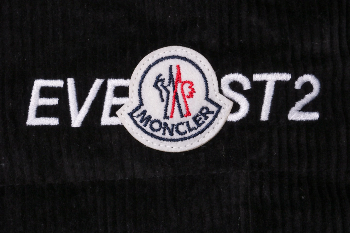 Mxxcler x Fragment Hiroshi Fujiwara Corduroy Down Jacket Brand label