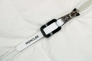 Mxxcler Cardigan Down Knit Jacket White Zipper puller