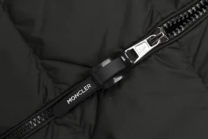 Mxxcler Cardigan Down Knit Jacket Black Zipper puller